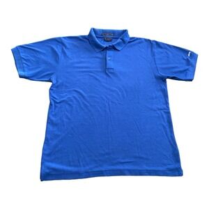 Vintage‎ Levis Big E Blue Mens Polo Shirt Size L Embroidered Logo